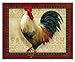 CounterArt Farm Fresh Rooster 3mm Heat Tolerant Tempered Glass Cutting Board 15” x 12” Manufactured in the USA Dishwasher Safe