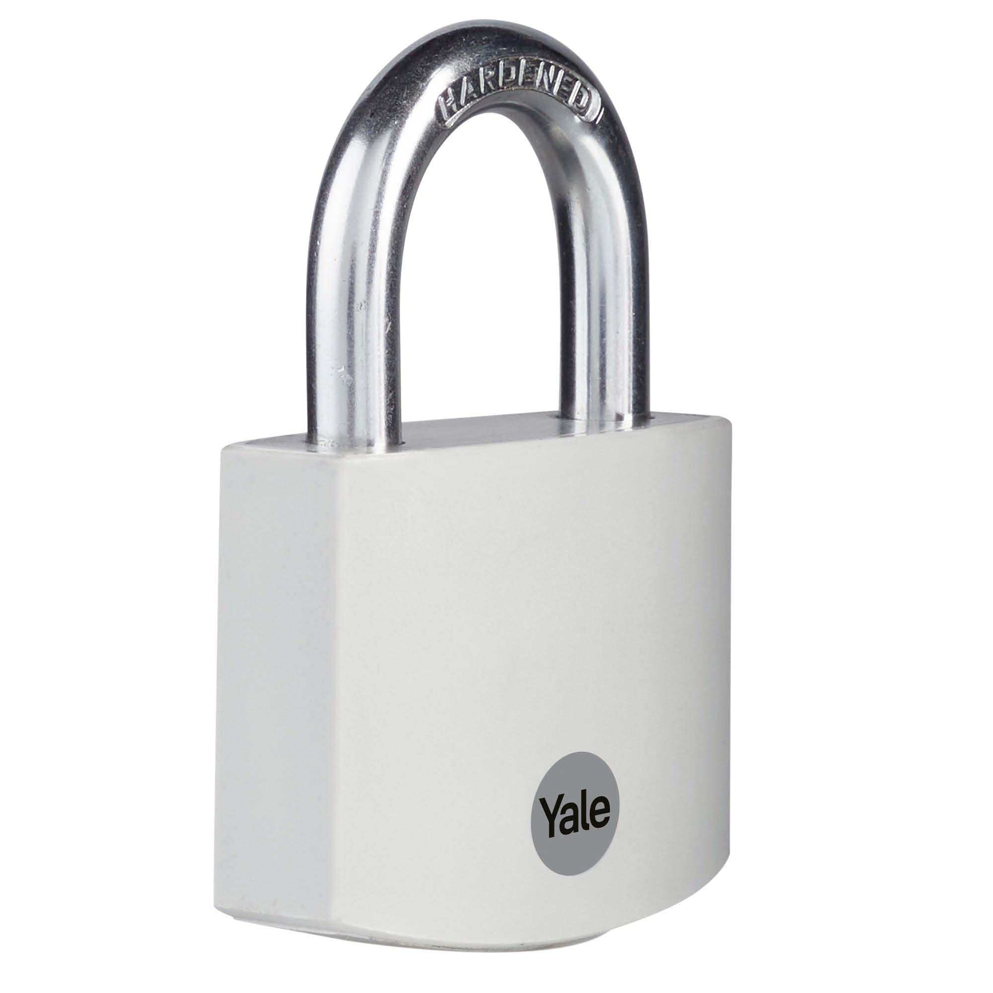 Yale - YE3B/50/126/1/GR Standard Security 50mm Aluminium Padlock - Grey - Open Hardened Steel shackle - 3 keys — image 1
