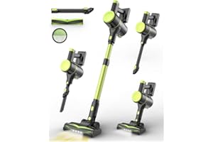 N8 Cordless Vacuum Cleaner, 40KPA Powerful Suction Vacuum Cleaners for Home,40 Mins Runtime, Rechargeable Battery, Self-Stand