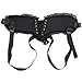 camaTech Lace Underwear Lady Panty with Adjustable Belt Corset Style for Women, Black, Adjustable