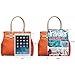 Hynes Victory Ostrich Top Handle Handbag (Orange)