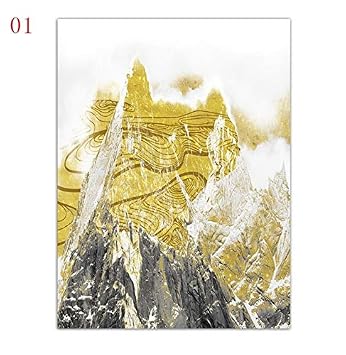 Pour Le Salon Home Decor Pop Photos Aquarelle Gris Jaune