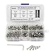 M3 Stainless Steel Hex Socket Head Cap Screws Nuts Assortment Kit, Allen Wrench Drive, Precise Metric Bolts and Nuts Set with Beautiful Assortment Tool Box for 3D Printed Project, 310 Pcs (Silver) primary