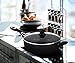 Nonstick Jumbo Cooker/Sauté Pan Grey 11 inches - Deep Frying Pan Cookware with Glass Lid - Dishwasher Safe by Utopia Kitchen