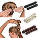 Magic Hair Bun Maker Hair Donut Foam Sponge Clip French Twist Hair Styling Ring Former Shaper Chignon Hair Curler Accessory 6 Pack