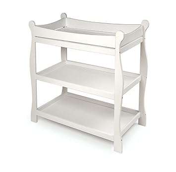 changing table side shelf