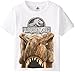 Jurassic World Little Boys' Short Sleeve T-Shirt Shirt, White, 5/6
