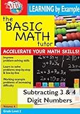 BASIC MATH TUTOR SUBTRACTING 3 AND 4 DIGIT NUMBERS image