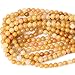CHEAVIAN 45PCS 8mm Natural Yellow Jade Multi-Color Gemstone Round Loose Beads for Jewelry Making DIY Handmade Materials 1 Strand 15