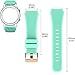 Midenso Bands for Samsung Gear S3 Frontier/Classic Watch Silicone Bracelet Rose Gold Buckle, Sports Silicone Band Strap Replacement Wristband for Samsung Gear S3 Frontier / S3 Classic (Teal-RGB)