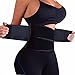 Slimming Waist Shaper Body Support Belt Waist Trainer Trimmer Belt with Dual Adjustable Belly For Women (XL,Black)