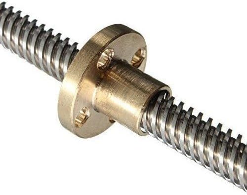 Mercurry 400mm 8mm Lead Screw ACME Lead Screw and Nut for 3D Printer Z Axis