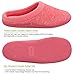 HomeTop Women's Comfort Slip On Memory Foam French Terry Lining Indoor Clog House Slippers (M /7-8 B(M) US, Red)