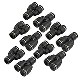 10 Pcs Air Pneumatic 8mm to 8mm Y Shaped Push in Connectors Quick Fittings