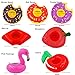 Roksy Inc Inflatable Drink Holders 15 Pack Floats Inflatable Beverage Cup Coasters Set Summer Swimming Pool Party Supplies Bath Toys for Baby Kids Toddlers Teens Adults Party Favors