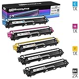 Speedy Inks Compatible Toner Cartridge Replacement for Brother TN221 ( Black,Cyan,Magenta,Yellow , 5-Pack )