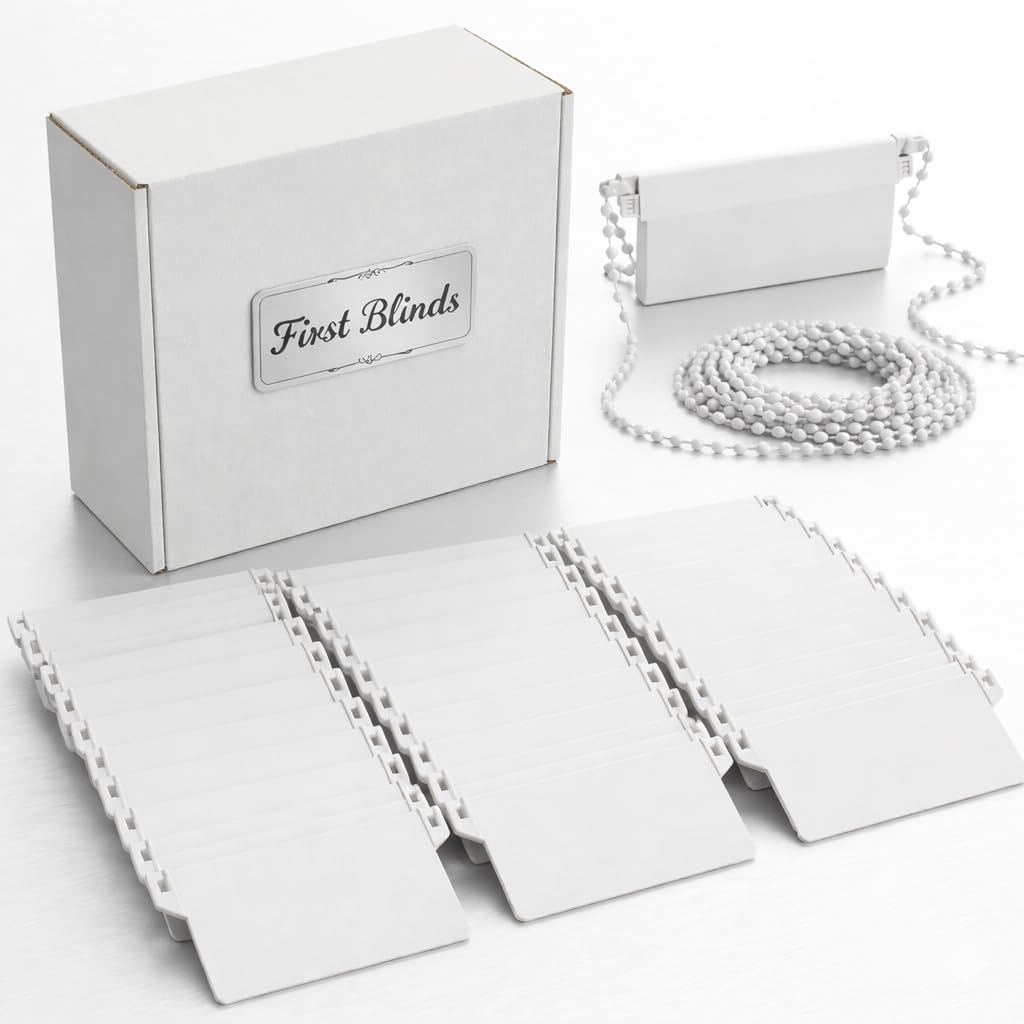 First blinds Vertical blind set 30 bottom weights and 6 meter chain 89mm (3.5 inches)-Replacement Spares