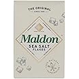 Maldon Salt, Sea Salt Flakes, 8.5 oz (240 g), Kosher, Natural, Handcrafted, Gourmet, Pyramid Crystals (Packaging May vary)