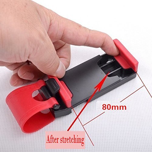 MMOBIEL Universal Portable Steering Wheel Holder Mount Clip Buckle for All Smartphones with Max 5.5 Inch Screen Size - Thumbnail 6