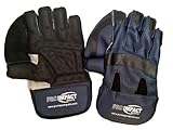 Pro Impact Cricket Wicket Keeping Gloves - Genuine Leather