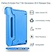 CAM-ULATA Amazon Kids Kindle Fire 7 Case 2015 Release for Boys&Girls, Tablet 7 inch Cover Shock Proof Protective with Handle Stand Holder Light Weight (Previous Generation - 5th) Blue