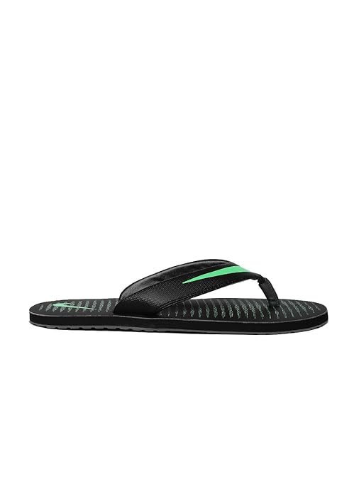 nike slippers green colour