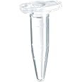 Eppendorf 022363719 Polypropylene Safe-Lock Graduated Microcentrifuge Tube, 0.5mL Capacity, Clear, PCR clean (Case of 500 Tub