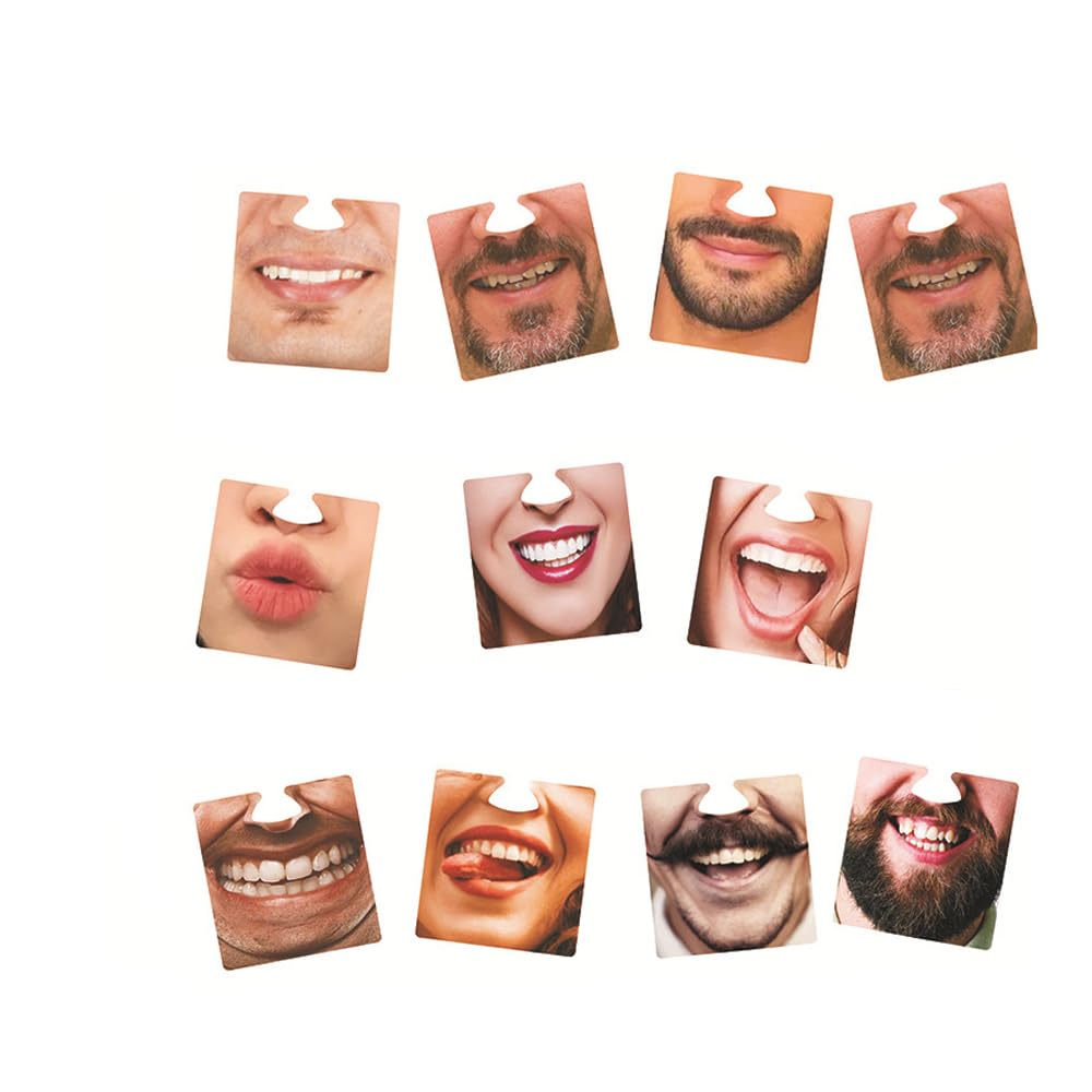 10 PCS Funny Face Personalised Beer Mats Photo Coasters Recyclable Cardboard Drinks Mats Masks for Party Home Bars Pubs Garden