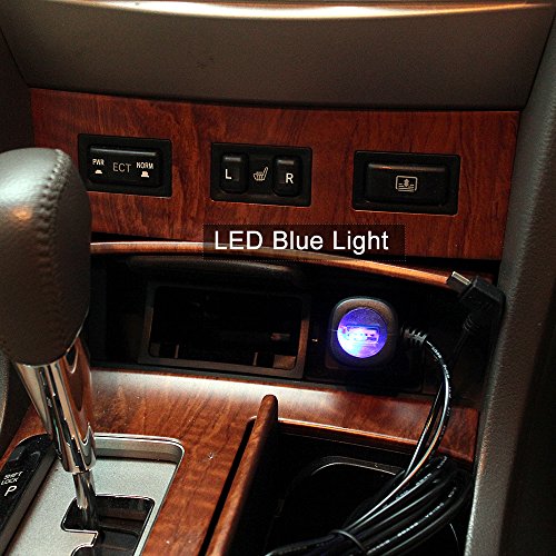 DVR Camera Car Truck Bus Cigarette Lighter Power USB Charger Adapter 3.5 Meters 14 Feet Extension Long Cable 12V 24V 3.5A for Phone GPS Tablet PDA DVR Recorder (Micro USB - Left Angle) by HitCar - Thumbnail 2