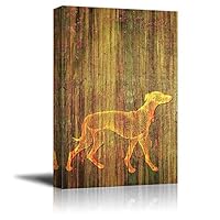 Canvas Wall Art Abstract Animal Lines Art Canvas Prints Home Artwork Decoration for Living Room,Bedroom - 12x18 inches