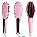 Hair straightener,PrettyQueen Professional Detangling Hair Brush Hair Styling Comb Digital Anti Static Anti-Scald Ceramic Heating Iron Pink Hair Massage Straightening Irons