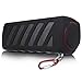 Sunshot Portable NFC Waterproof Super Bass Resonance Bluetooth Wireless Speaker With Power Bank Bluetooth CSR 4.0 Technology Compatible Outdoor Sport/ Climbing Stereo With Metal Snap Hook (Black)