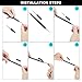 Hair Tattoo Trim Styling Face Eyebrow Shaping Device Wloomm Salon Magic Hair Engraving Pen for DIY Hair Styling, Eyebrows Beards Shaping Black