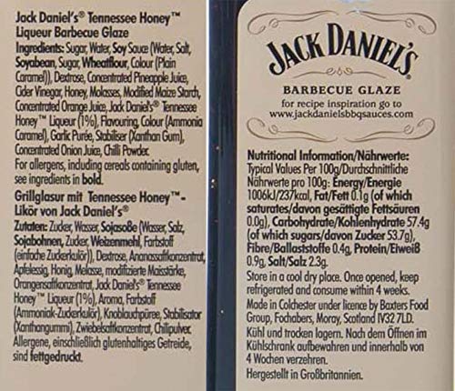 Jack Daniel's - Grillsauces & BBQ Glaze Tasting Package - 5 flessen in een set (1330g) - Smooth Original, Full Flavor… - Afbeelding 4