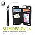 Gear Beast Lychee PU Leather Protective Top View Slim Wallet Case Fits iPhone 8/7 Includes Flip Folio Cover, with Five Card Slots Including Transparent ID Holder