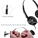 Arama Binaural Headset with Noise Canceling Boom Mic and Adjustable Fit Headband for iPhone Samsung Blackberry LG Huawei HTC ZTE Mobile Phone and Smartphones with 3.5mm Jack (A200MP-D)