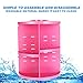 360-Degree Rotating Makeup Organizer, ELOKI Adjustable Spinning Cosmetic Storage Shelves Unit Compact Size with Large Capacity for Different Types of Cosmetics and Skin Care Accessories, Pink
