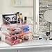 Sorbus Acrylic Cosmetics Makeup and Jewelry Storage Case X-Large Display Sets -Interlocking Scoop Drawers to Create Your Own Specially Designed Makeup Counter - Stackable and Interchangeable (Pink)