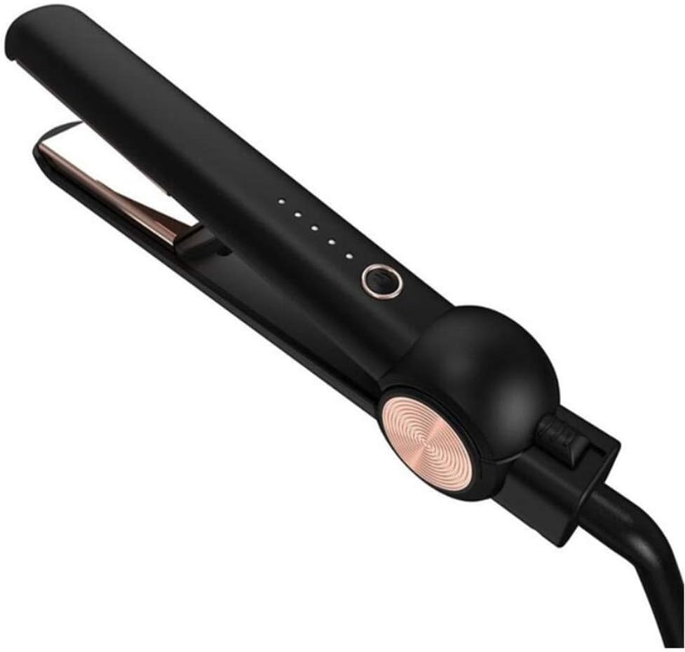 Hair Straighteners & Curlers 2 in1, Travel Mini Hair Flat Iron 1/2 Inch Ceramic Tourmaline Hair Straightener with Travel Bag Dual Voltage Travel Iron For Worldwide Use,Black