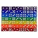 WEQEER 70-Count 6-Sided 16mm 7 Colors Dice in Bag