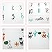 NinkyNonk Cute Woodland Animals Printed Baby Monthly Milestone Blanket Personalized Newborn Photo Props Shoots Backdrop for Boys Girls Baby Shower Gifts (Fox)