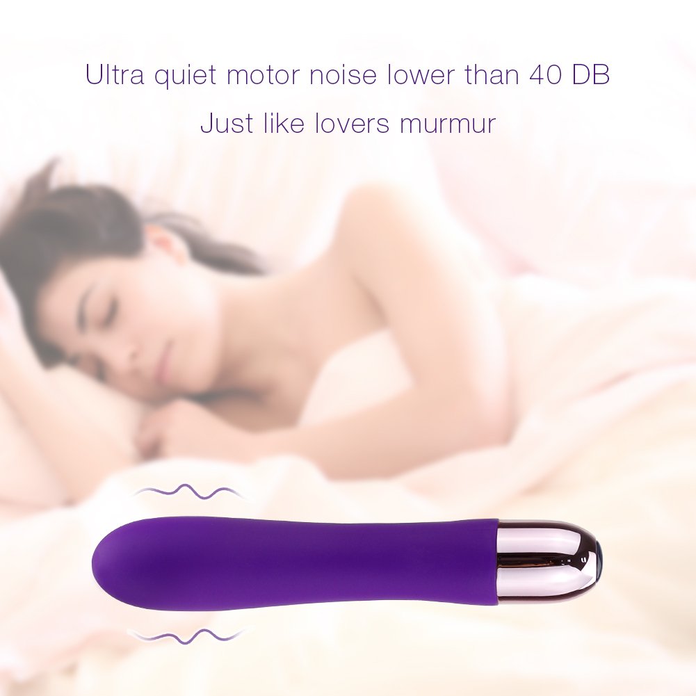 Mini vibratoren für sie klitoris und g-punkt Stimulator für Frauen Super weiches flüssiges Silikon Wasserdichte wand massagegeräte (violett)