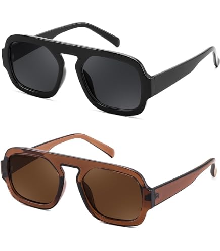 Amazon.com: 70s Oversized Aviator Sunglasses Women Men Retro  display picture 3