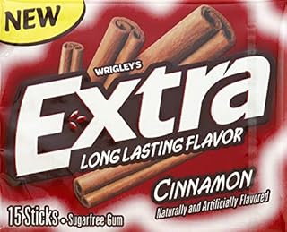 UPC 022000019080 product image for Extra Cinnamon Sugarfree Gum, Single Pack, 15Count (B01M59903S) | upcitemdb.com