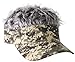 Flair Hair Men's White Visor and Hair