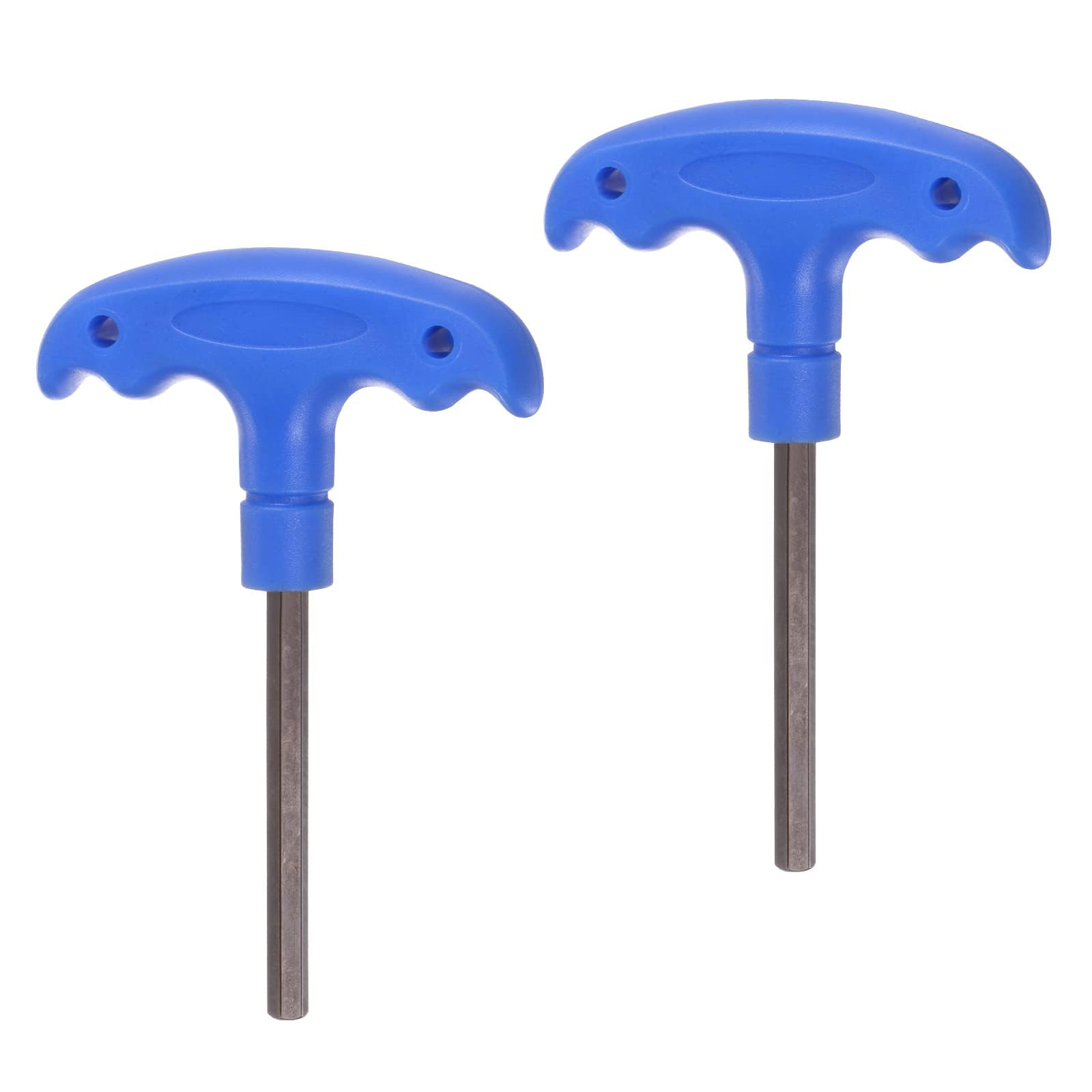 Unifizz H6 T-Handle Hex Key Wrench 6mm S2 Steel Allen Key Spanner Repair Tool 2 Pcs