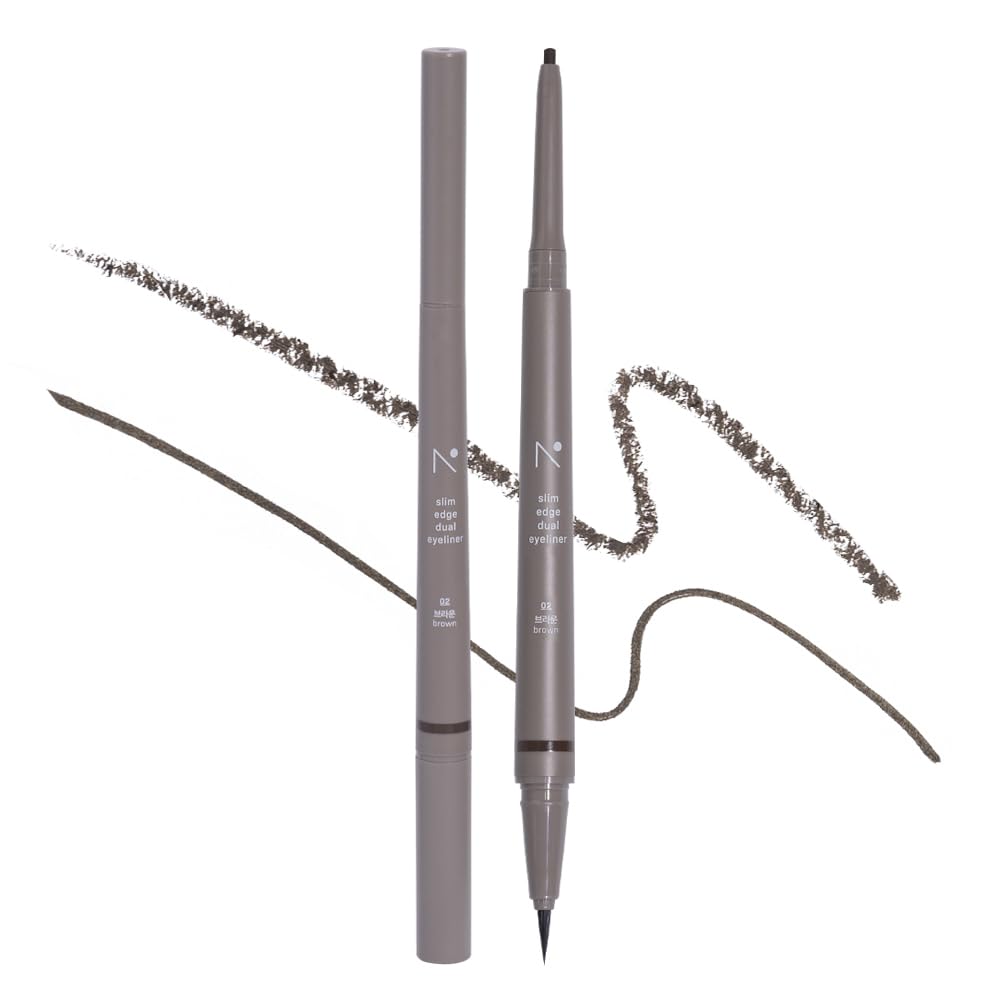 Slim Edge Dual Eyeliner / 03 Mute Brown, 02 Brown