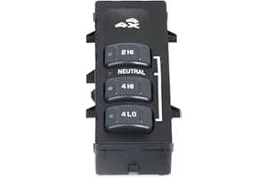 SCITOO 15067877, 19168769 4WD Selector Switch, 4x4 Wheel Drive 3 Button Transfer Case Switch fitS for Chevrolet Silverado 1500/2500 /3500 2001-2002/For for GMC K1500/K2500 Suburban 1998-1999/ for GMC SIER