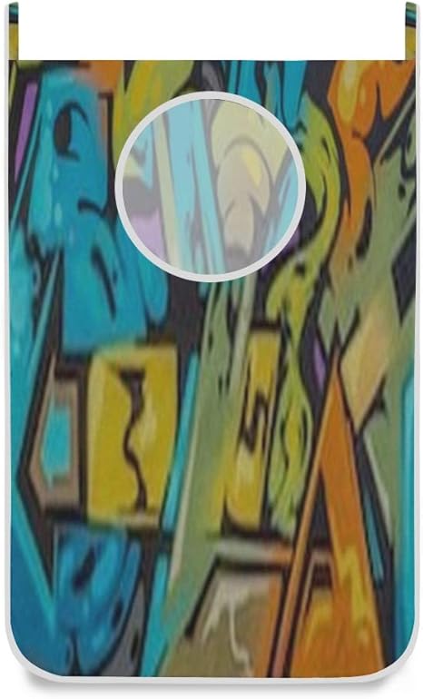 Cesto de Ropa, Arte bajo Tierra Hermosa Calle Graffiti Zip Cesto de