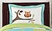 Turquoise and Lime Hooty Owl Childrens and Kids 4 Piece Boy or Girl Twin Bedding Set